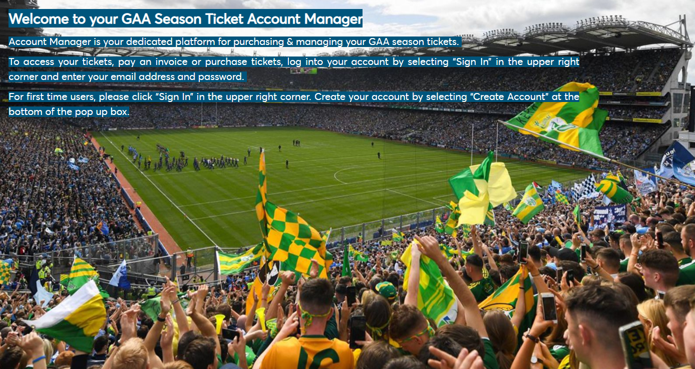 GAA Season Tickets 2022